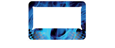 Blue Chequered Flame - MC